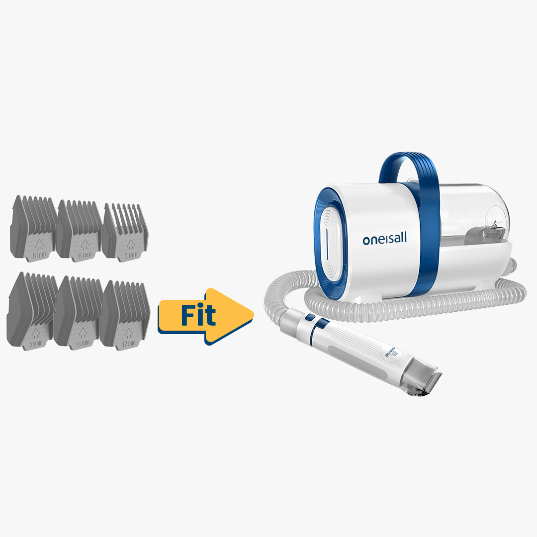 Oneisall LM2/LM5 Pet Grooming Vacuum 6Pcs Guide Combs Replacement