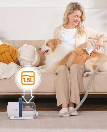 Oneisall LM2 Pet Grooming Vacuum Kit & 7L Pet Water Fountain Set