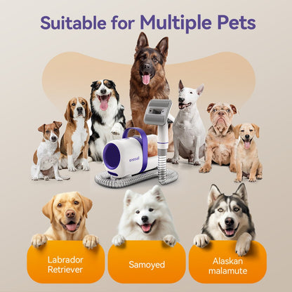 Oneisall LM5 4-in-1 Pet Grooming Vacuum Kit