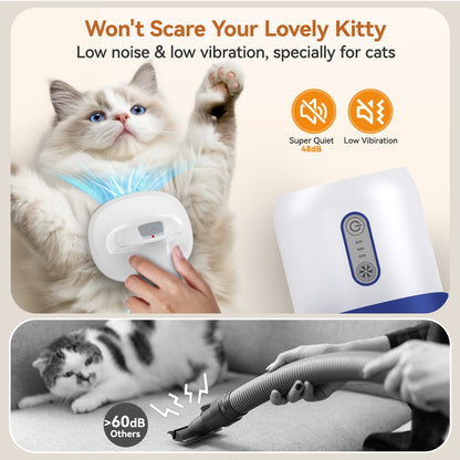 Oneisall LM5C 6-in-1 Cat Grooming Vacuum Kit