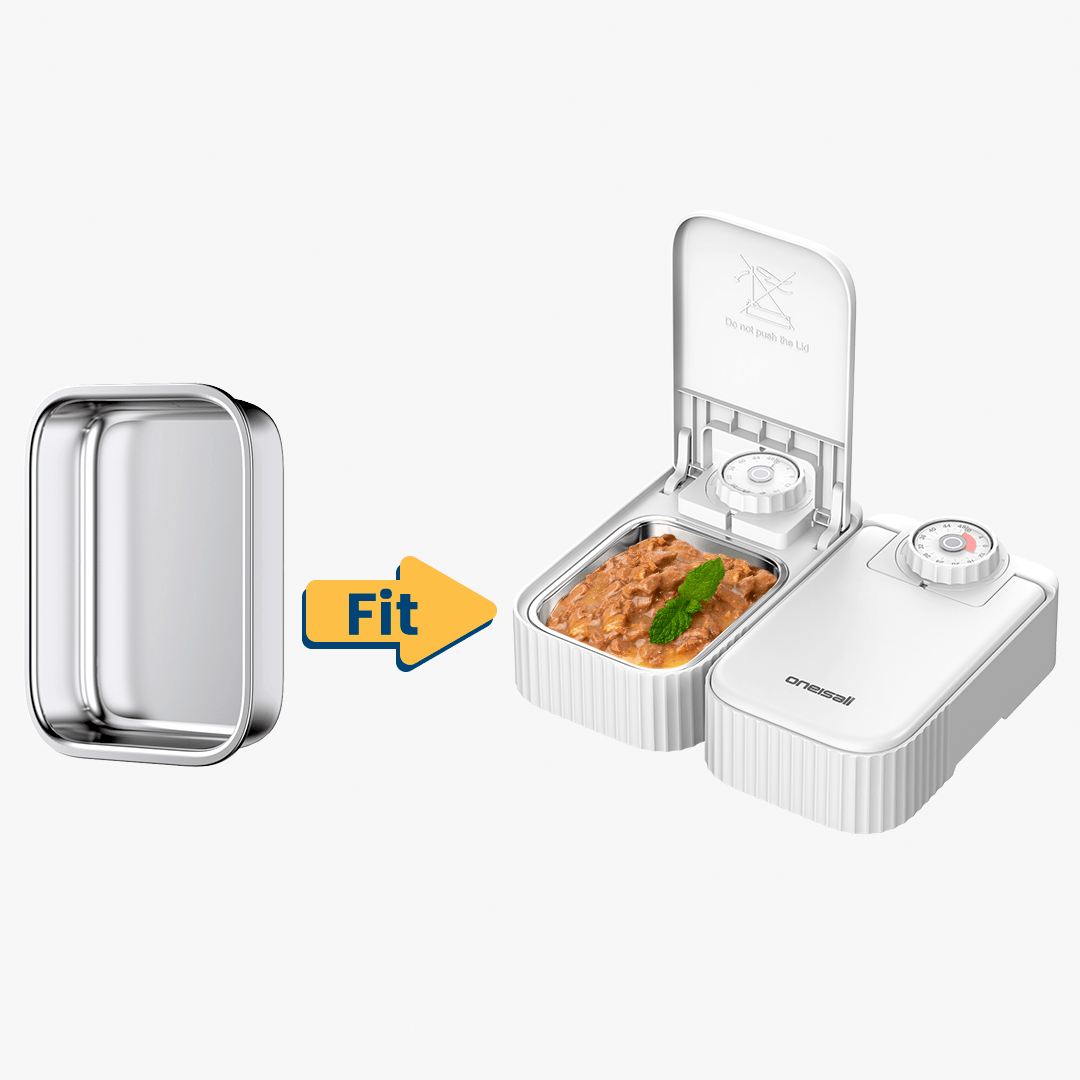 Oneisall N1 Automatic Cat Wet Feeder Stainless Steel Bowl Replacement