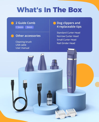 Oneisall N12 4 in 1 Dog Grooming Kit