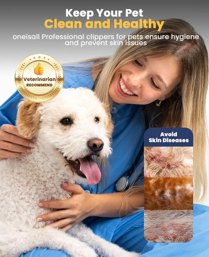 Oneisall RFC-676 Dog Clipper for Thick Coats