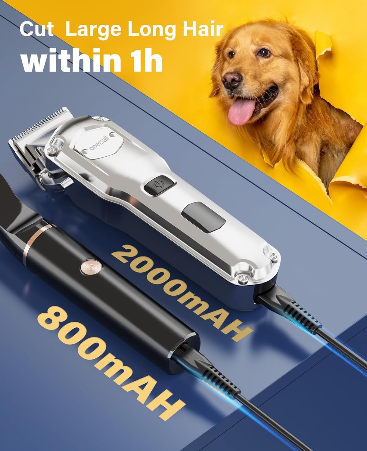 Oneisall RFC-676 Dog Clipper for Thick Coats