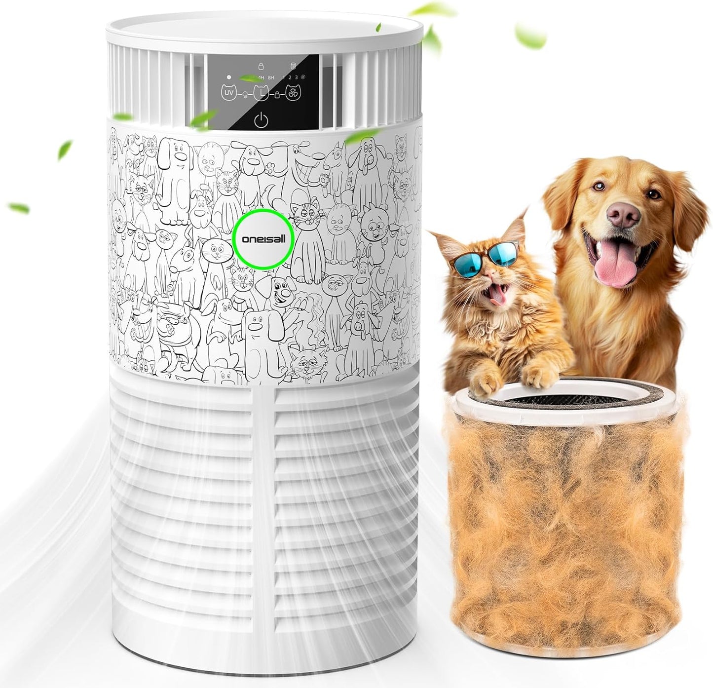 Oneisall PP01 Air Purifier for Pet Hair and Odor