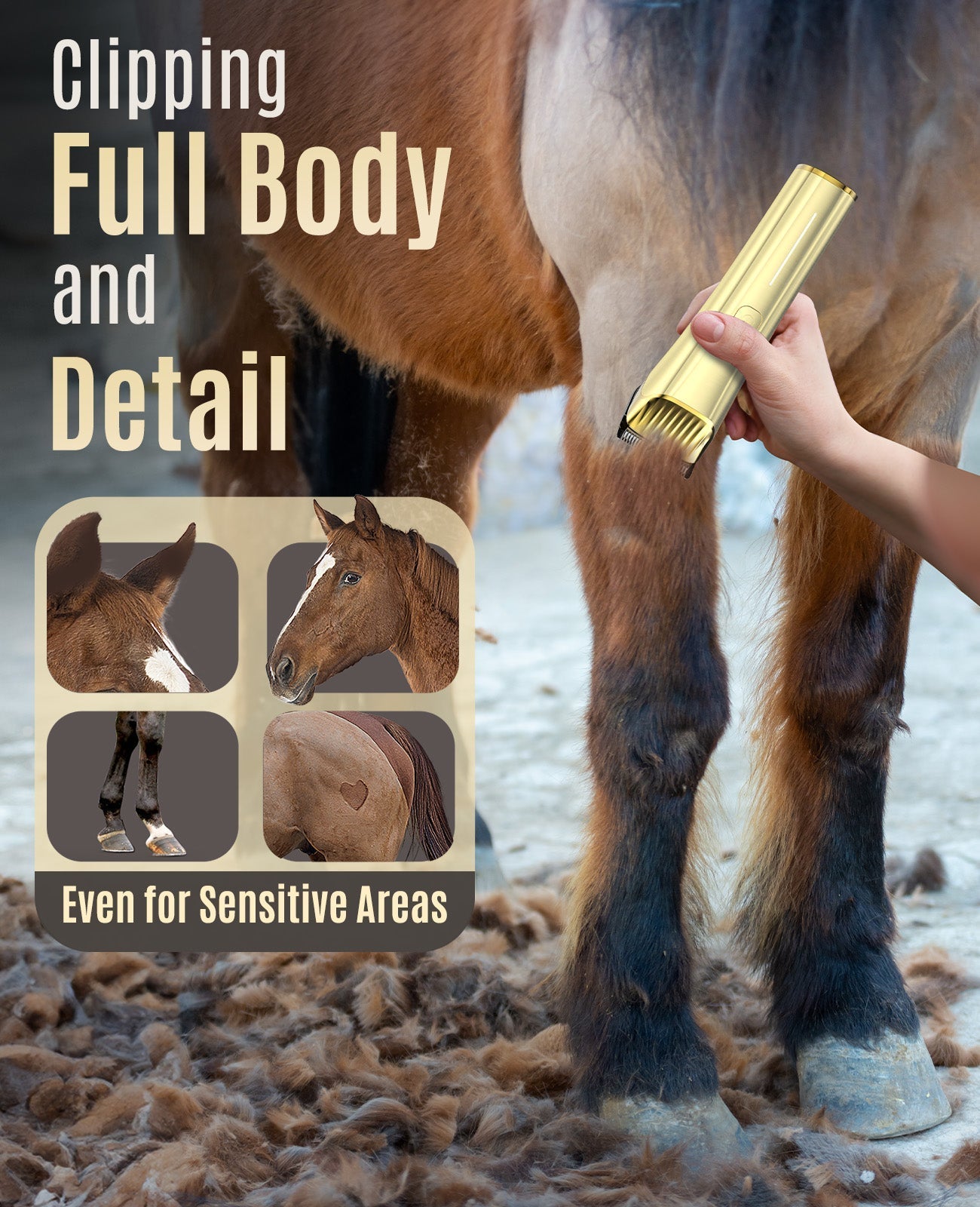 Oneisall RK-034 Cordless Horse Clippers