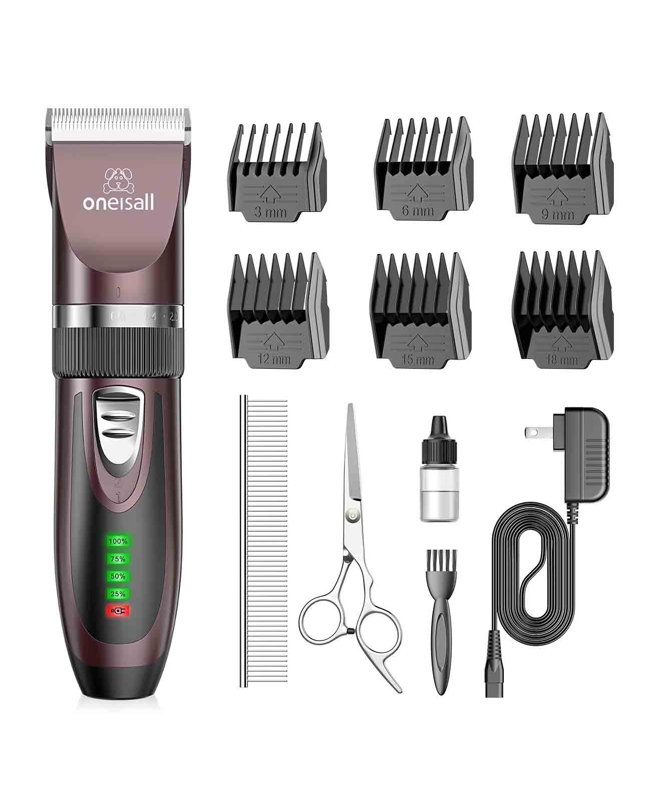 Oneisall X2 2 Speeds Dog Clipper & Dog Grooming Kit