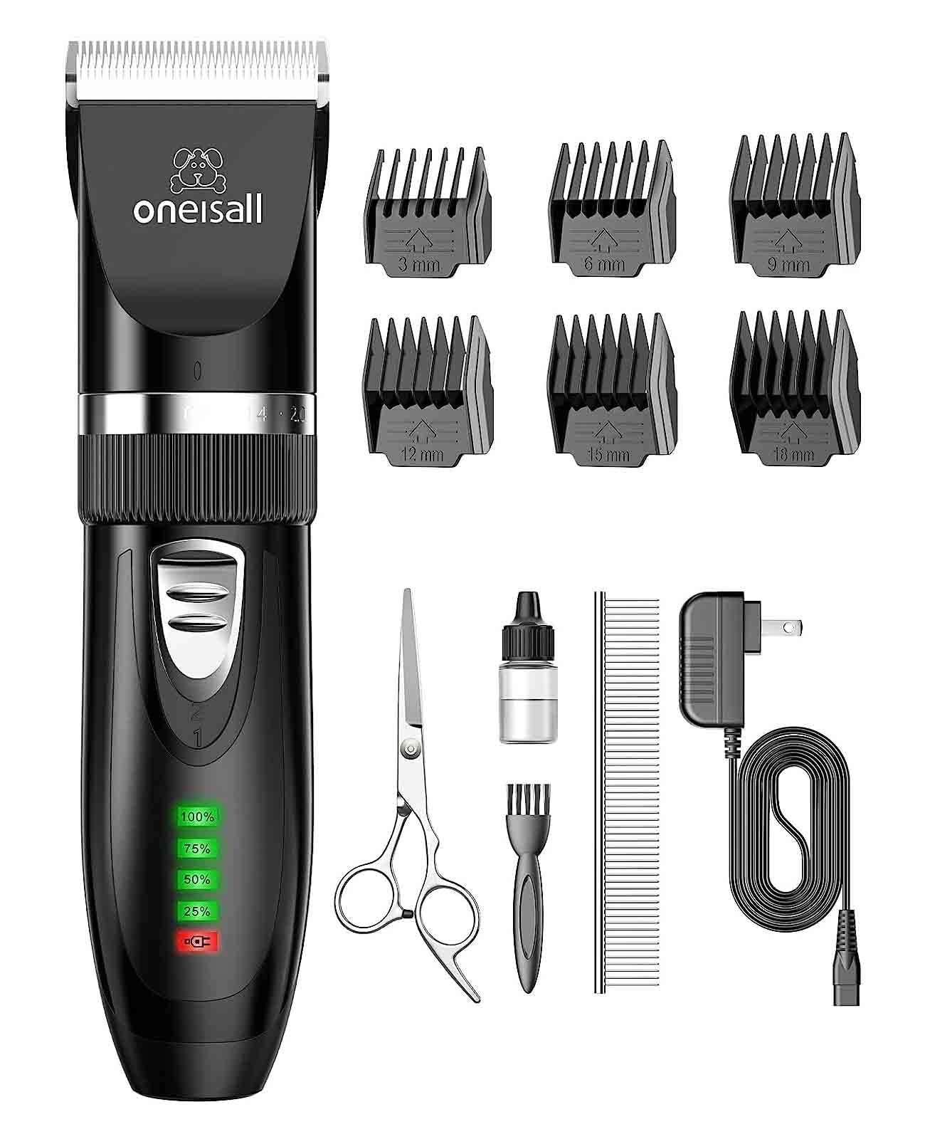 Oneisall X2 2 Speeds Dog Clipper & Dog Grooming Kit