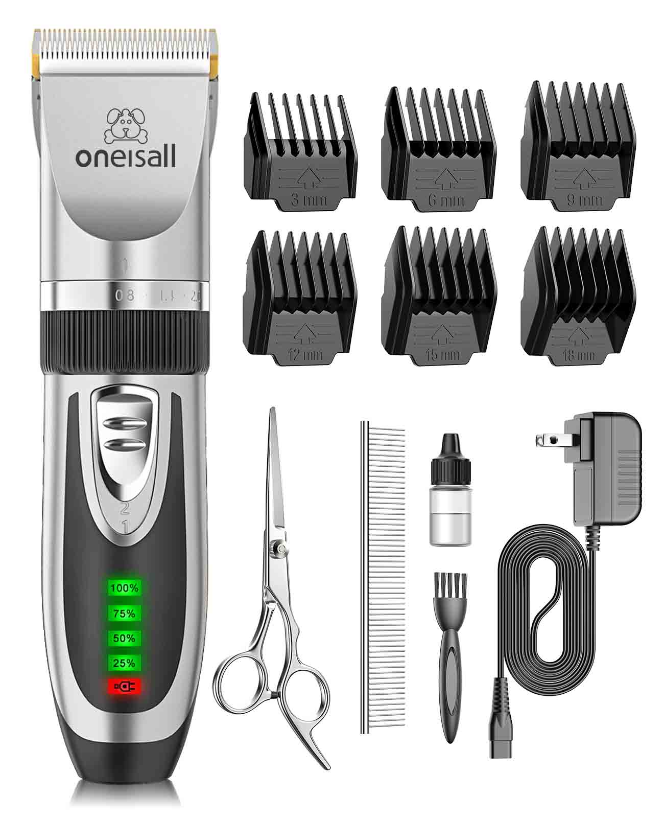 Oneisall X2 2 Speeds Dog Clipper & Dog Grooming Kit