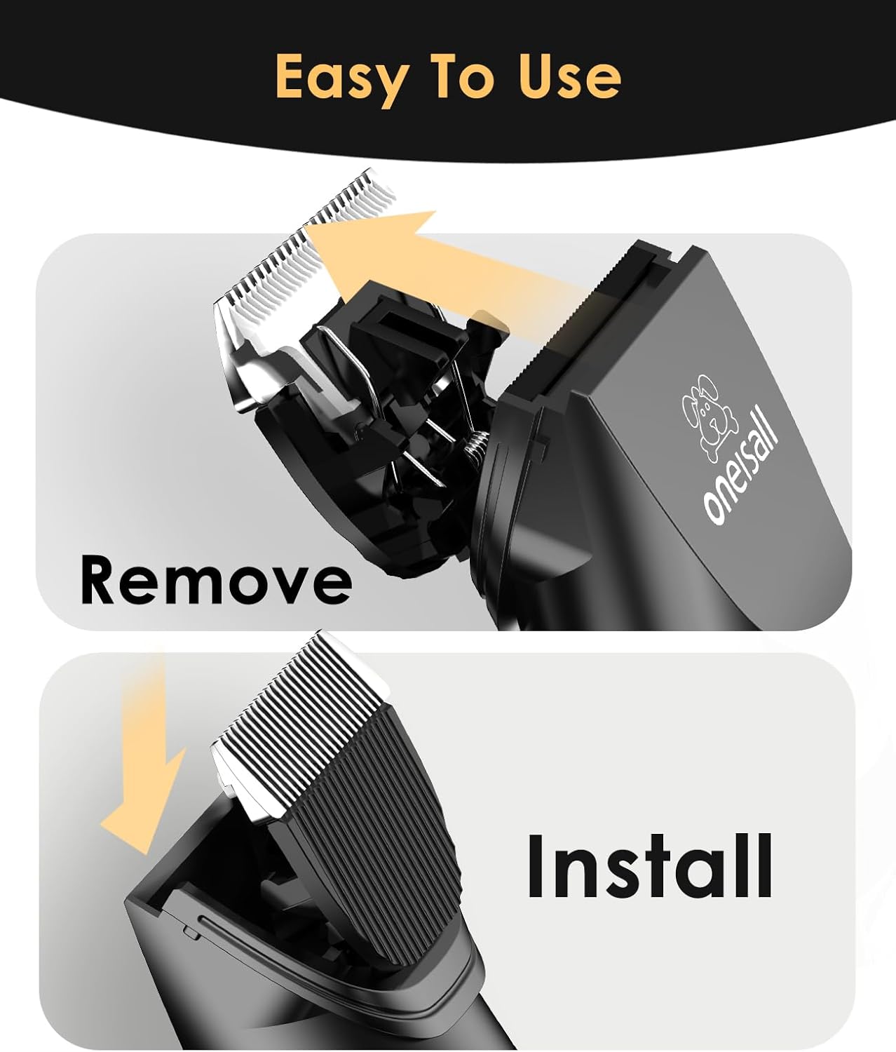 Oneisall X2 2 Speeds Cat Clippers for Matted Hair