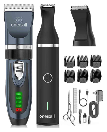 Oneisall X2&N5 3 in 1 Dog Clippers & Dog Paw Trimmer