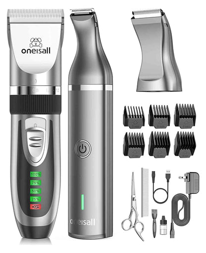 Oneisall X2&N5 3 in 1 Dog Clippers & Dog Paw Trimmer