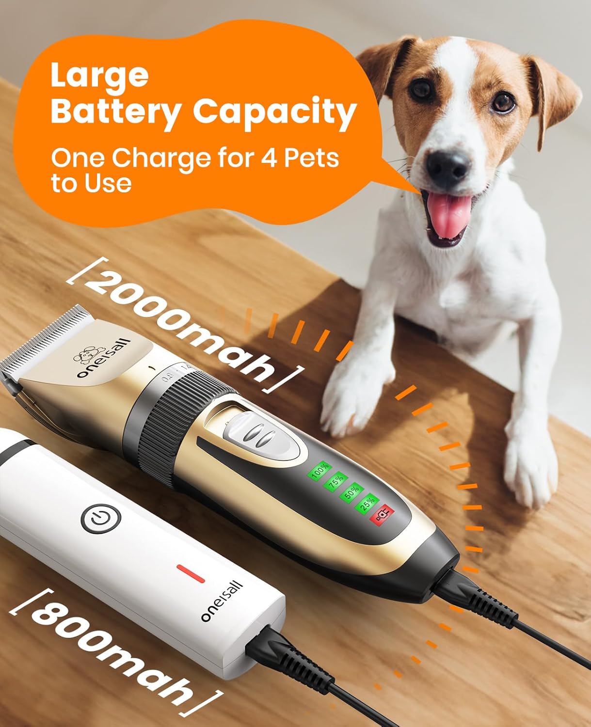 Oneisall X2&N5 3 in 1 Dog Clippers & Dog Paw Trimmer