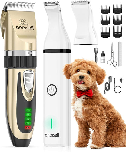 Oneisall X2&N5 3 in 1 Dog Clippers & Dog Paw Trimmer